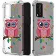 thumbnail image 1 of CoverON Phone Design For T-Mobile Revvl V+ 5G / Metro by TMobile Revvl V Plus Case, Clear Flexible Soft Rubber Slim TPU Cover, Owl, 1 of 8