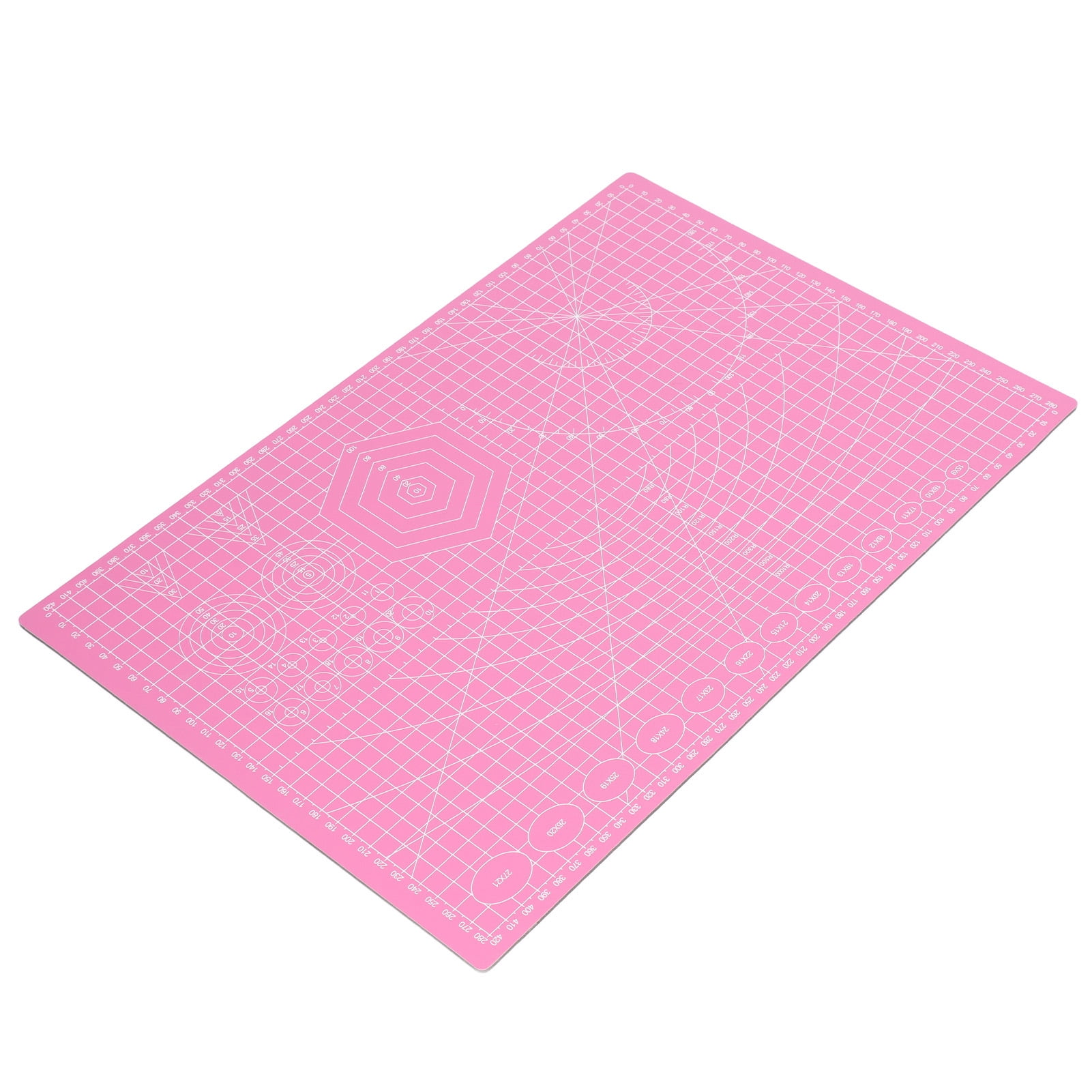 Self Healing Cutting Mat, Three Layer Craft Mat Pink Double Sided Scale for Quilting for Sewing for Scrapbooking
