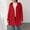 Red, variant on Fleece Jacket Women Casual Button Up Fuzzy Hooded Long Sleeve Cardigan Sweaters Warm Sherpa Lined Coat Outerwear