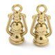 thumbnail image 1 of Ion Plating(IP) 304 Stainless Steel Pendants Oil Lamp Charm Real 18K Gold Plated 16.5x8x6mm Hole: 2mm, 1 of 3