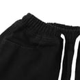 thumbnail image 5 of Men's Baggy Denim Pants Y2K Wide Leg Jeans Casual Loose Fit Drawstring Elastic Waist Skater Trousers Hip Hop Streetwear Relaxed Lounge Pants, 5 of 7