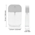thumbnail image 2 of Thin Portable 50ml Perfume Card Spray Bottle Travel Container For Cosmetics Refillable Leak Proof Design, 2 of 8