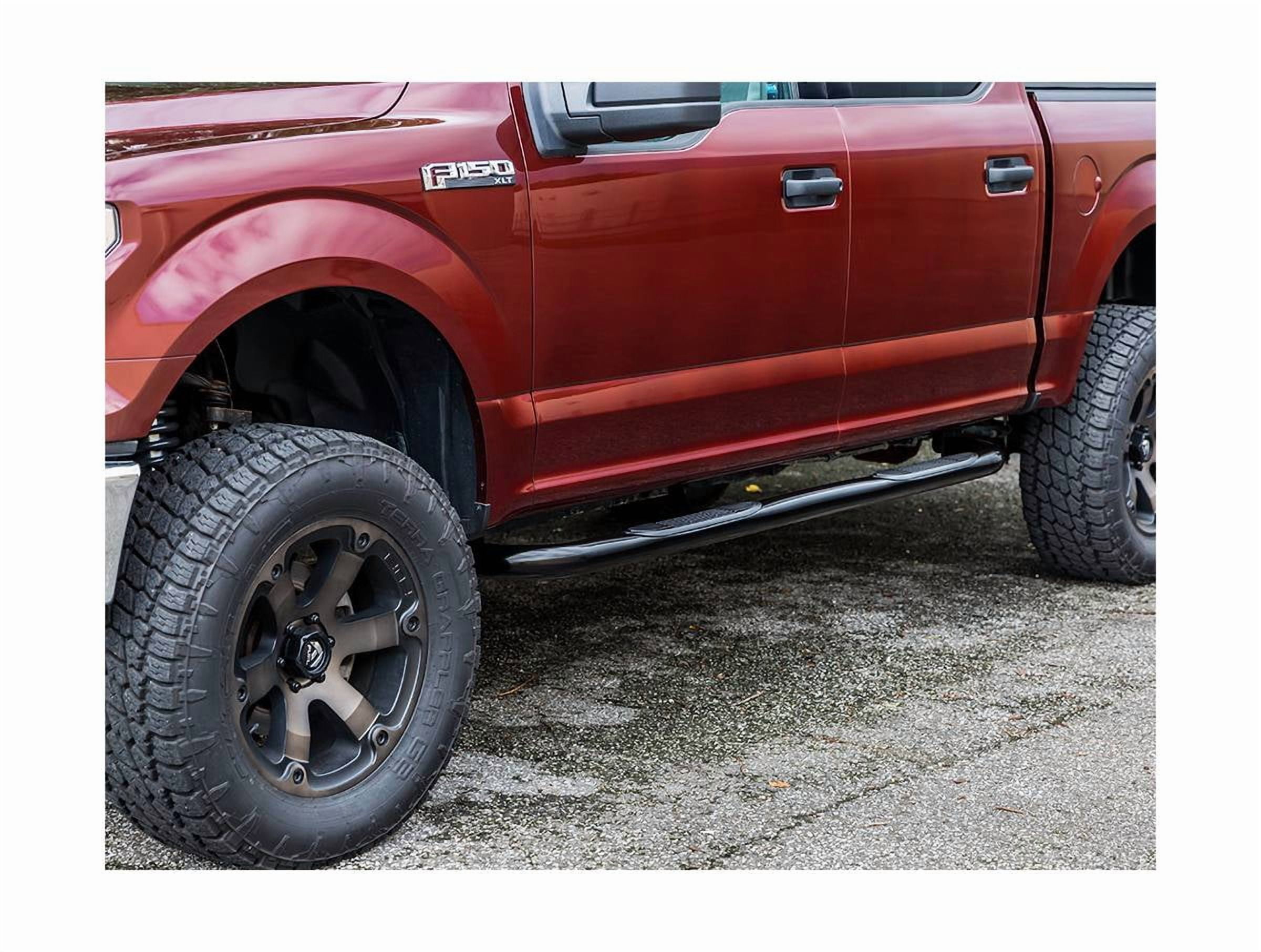 Ionic by RealTruck 3" Black Nerf Bars Side Steps Compatible with 1998-2011 Ford Ranger Supercab Only