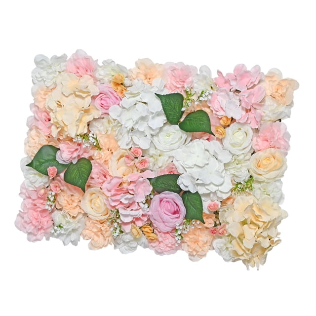 Fondo decorativo del telón de fondo de la rosa del panel de la flor, panel de la flor artificial para el funcionamiento de del partido del champán