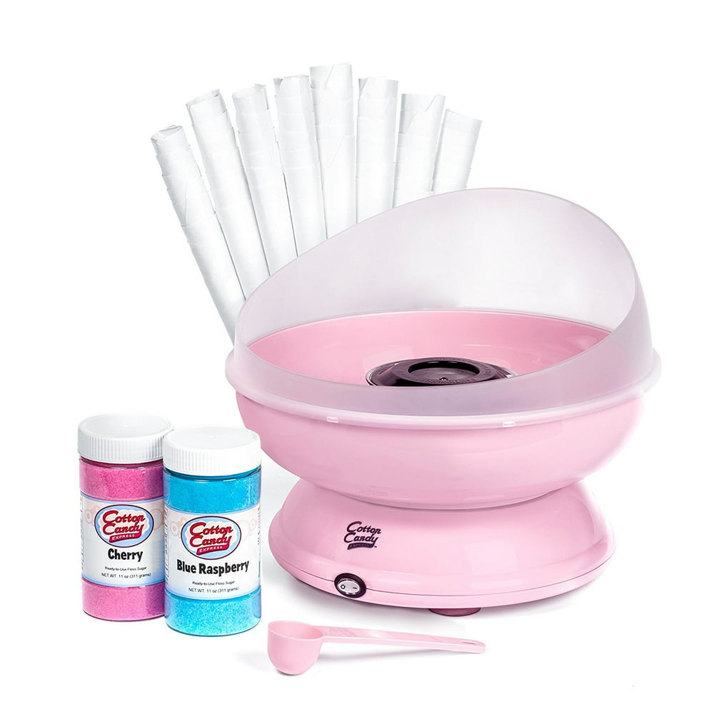 Cotton Candy Express Cotton Candy Machine with 2 Flavors and 50 Paper