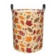 thumbnail image 1 of Fotbe Autumn Leaves 2 Cesto de Ropa con Asas, Cesto Impermeable de Gran Capacidad, Bolsa de Lavado para Dormitorio, Cesto de Ropa con Ruedas y Asas-Small, 1 of 6