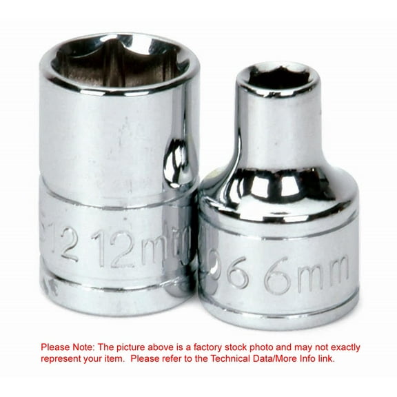 5.5mm x 1/4" Drive 6 Point Deep Supertorque™ Socket, Chrome Finish. Not Suitable For Impact Use. Williams® USA # JHWMMD-605.5
