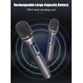 thumbnail image 3 of 2.4G Wireless Microphone,Wireless Dynamic Microphone with Rechargeable Receiver,Plug and Play, Wedding, Church, PA System, 3 of 6