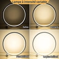 thumbnail image 3 of Tueuio1, Lampe de Chevet LED Dimmable Tactile, Design Circulaire Moderne, Matériau Aluminium, Lampe de Lecture de Bureau pour Chambre - Snngv, 3 of 4