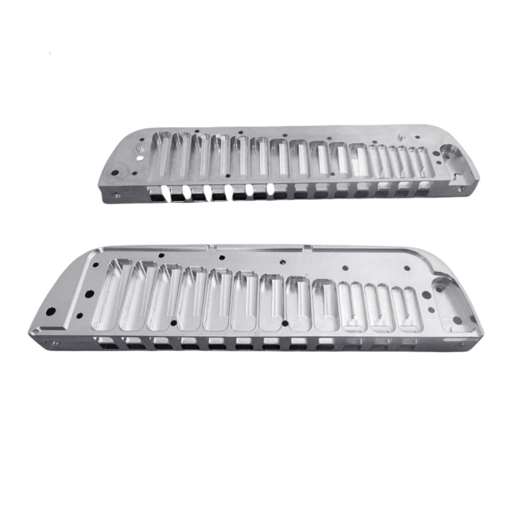 Yihuala Aluminum Smooth C Harmonica Metal Comb Harmonica Mouth Organ Musical Instrument Part for Stage