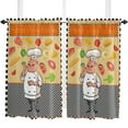 thumbnail image 5 of Kitchen Cook Vegetables Small Curtain Rod Pocket Short Curtains Half Drapes Partition Cabinet Door Window Curtains Home Decor, 5 of 6