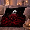 thumbnail image 6 of Gothic Rose Mystical Eye Art Dramatic Dark Fantasy, Mystical Celestial Art Scene, Warm Flannel Blanket for Living Room and Bedroom, Celestial Art Lovers Housewarming Gift, Fantasy Home Decor, 6 of 9