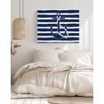 thumbnail image 3 of Navy Blue Anchor Nautical Wall Art for Living Room,Canvas Picture Wall Decor for Bathroom Bedroom,Navy Blue Striped Farmhouse Painting Artwork for Office Kitchen Hallway Dining Room Decor 24"x32", 3 of 8