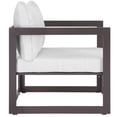 thumbnail image 4 of Modway Fortuna 5 Piece Outdoor Patio Sectional Sofa Set in Brown White, 4 of 6