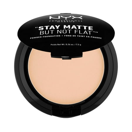 NYX Professional Makeup Stay Matte But Not Flat Powder Foundation, (Best Foundation Makeup For Mature Skin Reviews)