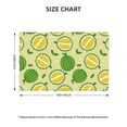thumbnail image 4 of Placemats Set Of 4 / 6, Cute Durian Green Yellow Placemats For Dining Table Indoor/Outdoors Heat Resistant Washable Placemats 18" X 12", 4 of 8