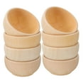 thumbnail image 6 of RENACLIPY Mini Wooden Bowl 8Pcs Small Unfinished Wood Bowl Diy Enthusiasts Home Decoration, 6 of 8