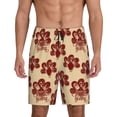 thumbnail image 2 of Picia Thanksgiving Sketch Turkey Pajama Shorts for Men, Men's Pajama Bottoms, Sleepwear,Short Pajama Pants-4X-Large, 2 of 9