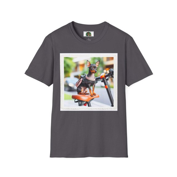 Min Pin "Biker" Unisex Softstyle T-Shirt