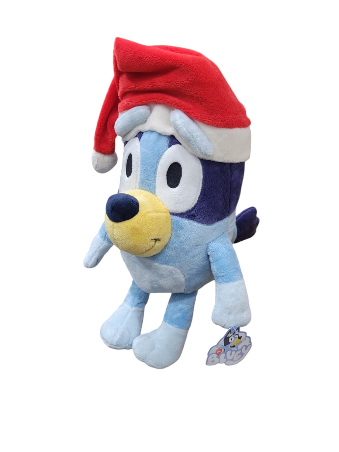 Bluey 16" Christmas Plush Wearing Santa Hat Stocking Stuffer Christmas Plush Stuffed Animal For Children 3 and up