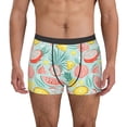 thumbnail image 2 of Bingfone Bright Peach Men's Underwear - Casual Stretch Boxer Briefs-Small, 2 of 7