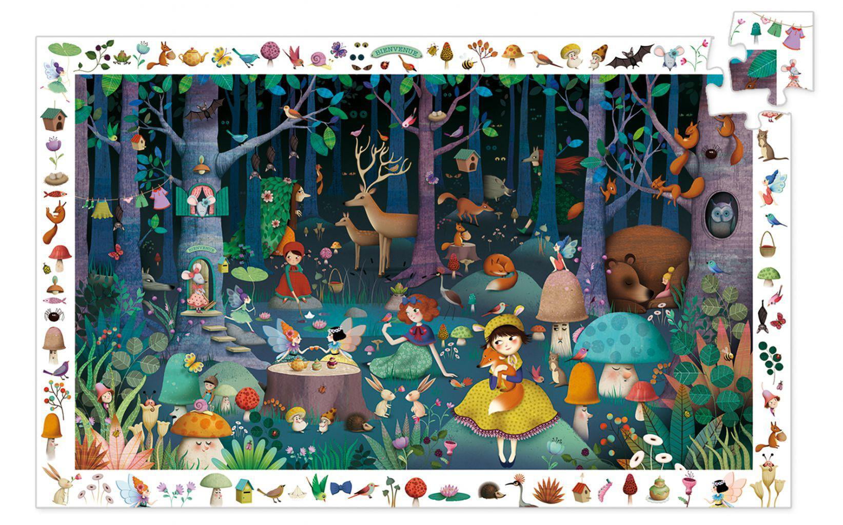Enchanted Forest, a 100-piece Puzzle by Djeco