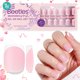 thumbnail image 1 of Press On Nails Beetles French Tip 210 unidades, color rosa, extra corto, 1 of 7