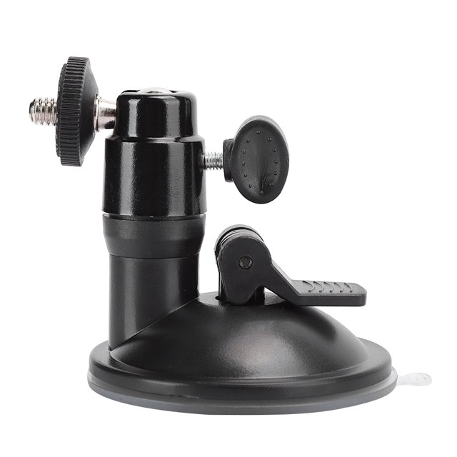 Vehicle-Mounted Holder Suction Cup Mount Tightness Adjustable Ball Head Rotatable Aluminium Alloy For Automobile Data Recorder Data Recorder
