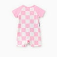 thumbnail image 7 of Disney Baby Girl Romper Stitch Angel Graphic Plaid Jumpsuits Shower Gifts Outfits Newborn to Infant, 7 of 7