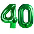 thumbnail image 1 of Globo para decoración de fiesta para 40 cumpleaños, color verde oscuro, 100 cm, 1 of 6