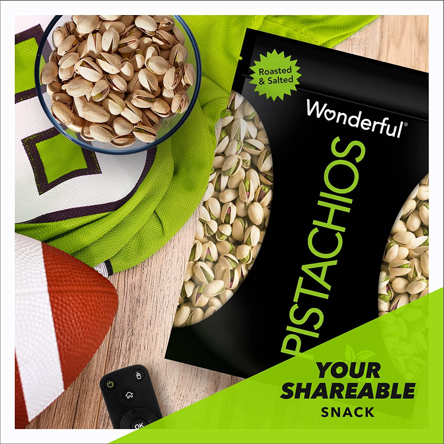 Wonderful Roasted Lightly Salted Pistachios (48 oz.)