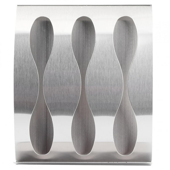 Wall-Mounted Curved Designed Ventilated Toothbrush Organizer, Toothbrush Rack, For Mirrors Ceramic Tiles Glass 2301N-3 3 Holes Toothbrush Holder