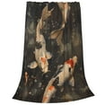 thumbnail image 2 of Fuzoiu Koi Fish Tranquility Print Ultra-Soft Micro Fleece Blanket,All Seasons Flannel Throw, Lightweight Blanket for Bed, Sofa, Couch, Movie Night, Camping, and Travel-50"x40", 2 of 7