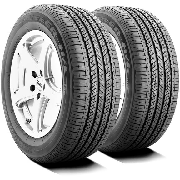 Pair of 2 (TWO) Bridgestone Dueler H/L 400 235/60R18 102V A/S All Season Tires Fits: 2011-17 Honda Odyssey Touring Elite, 2017-18 Hyundai Santa Fe Sport 2.0T