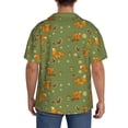 thumbnail image 5 of Xecao offers the Squirrel And Nuts for Men's Casual Short-sleeved Shirt, a button-up collared shirt with a pocket, perfect for beach vacations and yacht travel in the X-Large size., 5 of 7