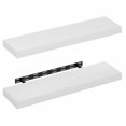 thumbnail image 4 of Furinno TANNA Floating Shelves for Wall Set of 2, 9 x 35 Wall Shelf, Wall Mounted Floating Shelf with Invisible Bracket, 2-in Thick Shelf, for Bathroom, Living Room, Bedroom, Home Office, White, 4 of 4