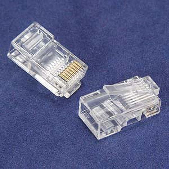ACCL RJ45 Cat.5E Plug Stranded 2 Prong 6Micron 100pk, 1 Pack