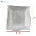 thumbnail image 5 of Aspen Creative 80004-21, Rectangle Small Tray, Hand Made Cast Aluminum Serving Platter For Home Decor, Party, Food, Candy, Fruit, Nickel Finish, 8-1/4" L x 10-3/4" W x 2-1/4" H, 5 of 5