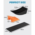 thumbnail image 3 of Kohree RV Leveling Blocks ,Up to 35000 LBS, Camper Leveling Blocks with Chocks, Anti-Slip Mats, Carry Bag, RV Leveling System for Travel Trailers, 4" Max Leveling Height, 2 Packs, Orange, 3 of 10