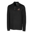 thumbnail image 2 of Men's Cutter & Buck Black Arizona State Sun Devils Vault Advantage Tri-Blend Pique Big & Tall Long Sleeve Polo, 2 of 3