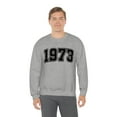 thumbnail image 3 of Women's 1973 Collegiate Font Sweatshirt 50th Birthday Sweatshirt, 3 of 5
