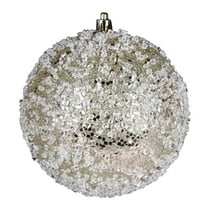 Vickerman 10" Champagne Glitter Hail Ball Ornament