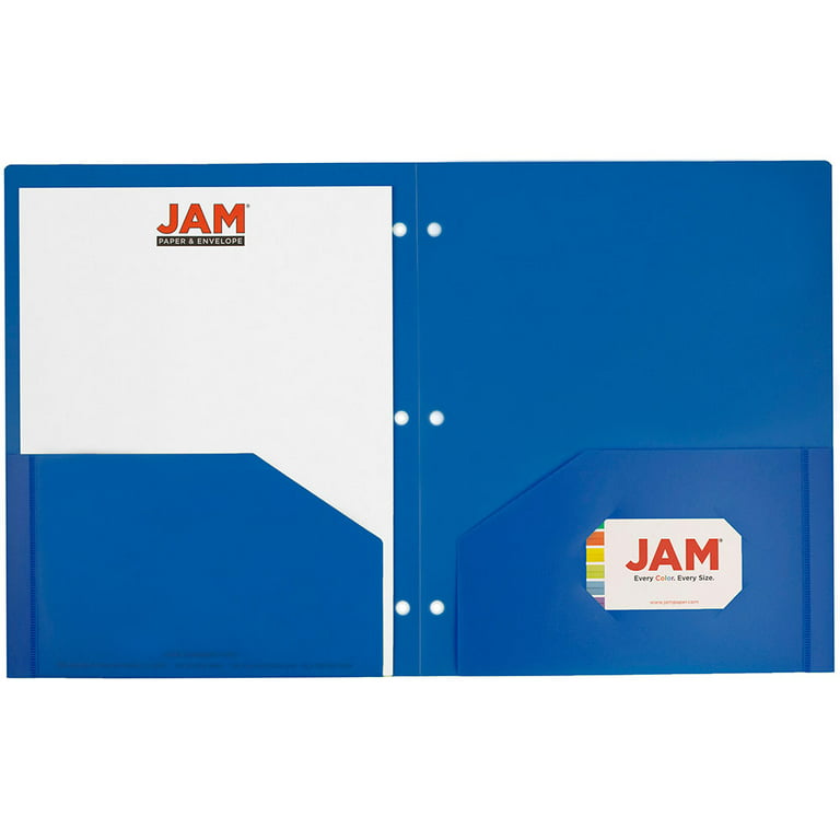 Jam Paper Mesh Zipper Pouches - Assorted Sizes - Blue - 3/Pack