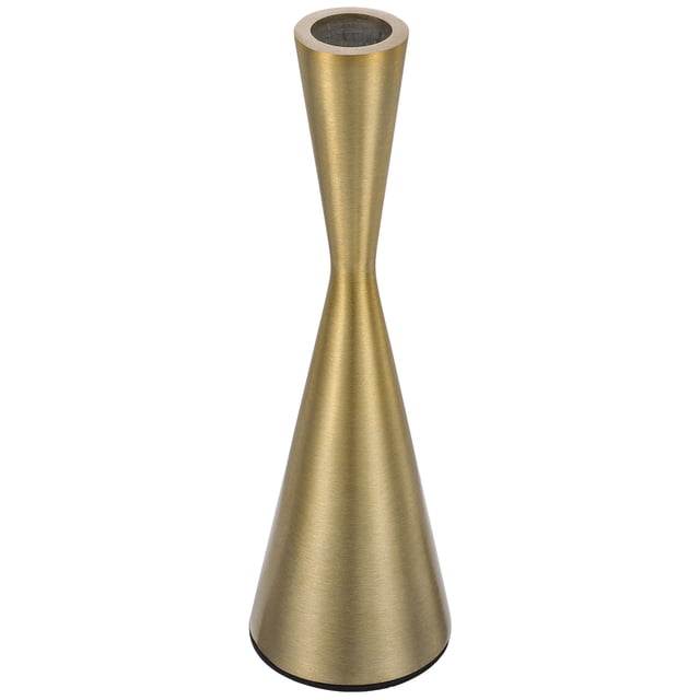 KAKOWELY Candelabro cónico de metal para dormitorio, candelabro con forma de reloj de arena