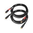 thumbnail image 3 of 2x RCA Extensión Cable de audio Conexión de audio Reproductor de audio Portable RCA RCA Cable masculino RCA para DVD, TV, Audio Inicio de Computer , 6m, 3 of 10