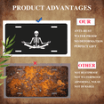 thumbnail image 5 of 1 Pcs Durable License Plate Covers & Frames, Skeleton in For Decorative Front, Waterproof For Decoration Aluminum License Plate Covers & Frames Cover For Men Women, 12" X 6", 5 of 6