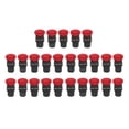 thumbnail image 1 of Red Mushrooms Heads Switches, Mushroom Head Button Switch Age Prevention Silver Contacts Flame Retardant  For Machine Tools AC DC12V, 1 of 8