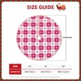 thumbnail image 2 of Sikiie Plaid Heart Nativity Christmas Tree Skirt, Jesus Christian Winter Holiday Tree Mat Decoration(30-48IN)36", 2 of 6