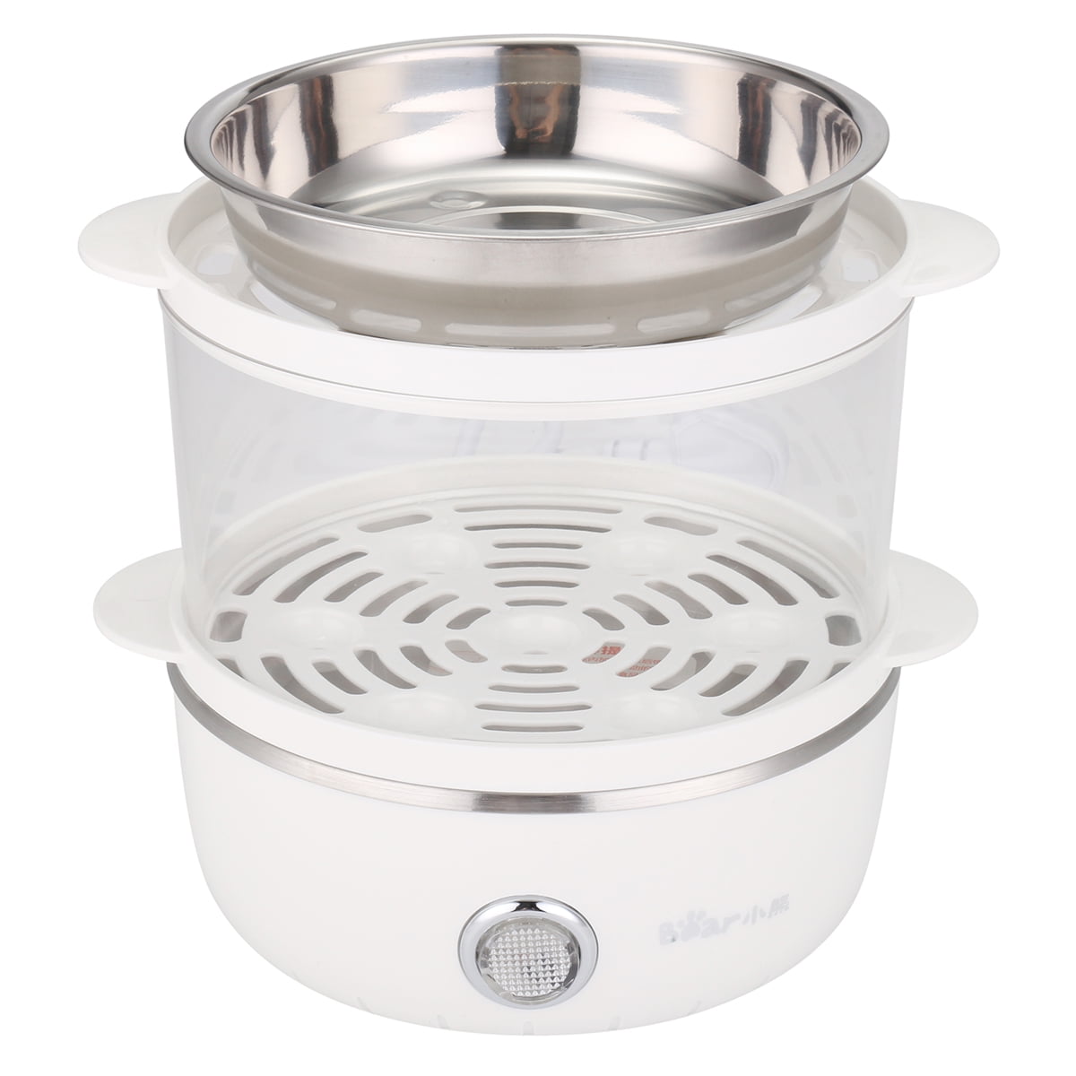2 Layer Electric Egg Cooker Hard Boiled Poached Scrambled Eggsl 14 Egg