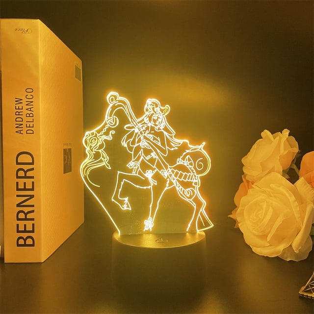 Luz nocturna LED 3D Lols Lillias que cambia de color para niños